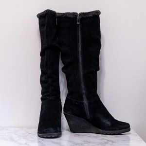 Aquatherm black suede boots